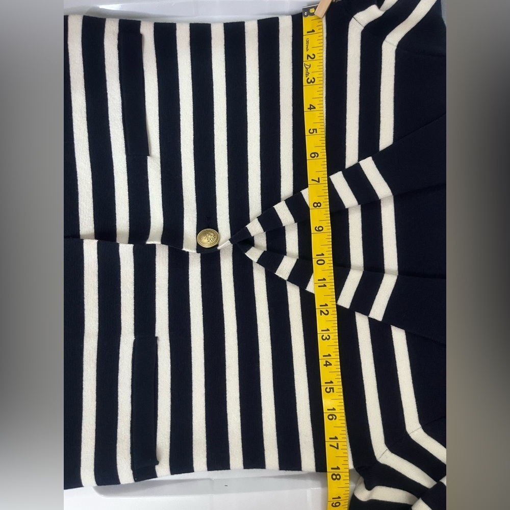 J. Crew Striped Blazer in Navy and White XS - Picture 12 of 13